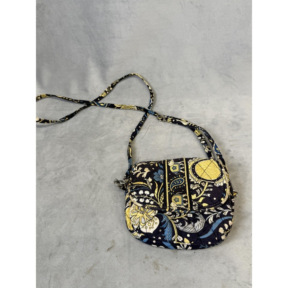 Vera Bradley Crossbody Bag Womens Small Floral Elephant Pattern Purse Shoulder